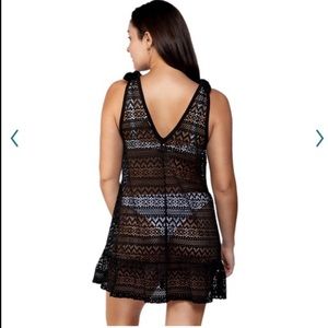 Crochet Lace swimsuit coverup